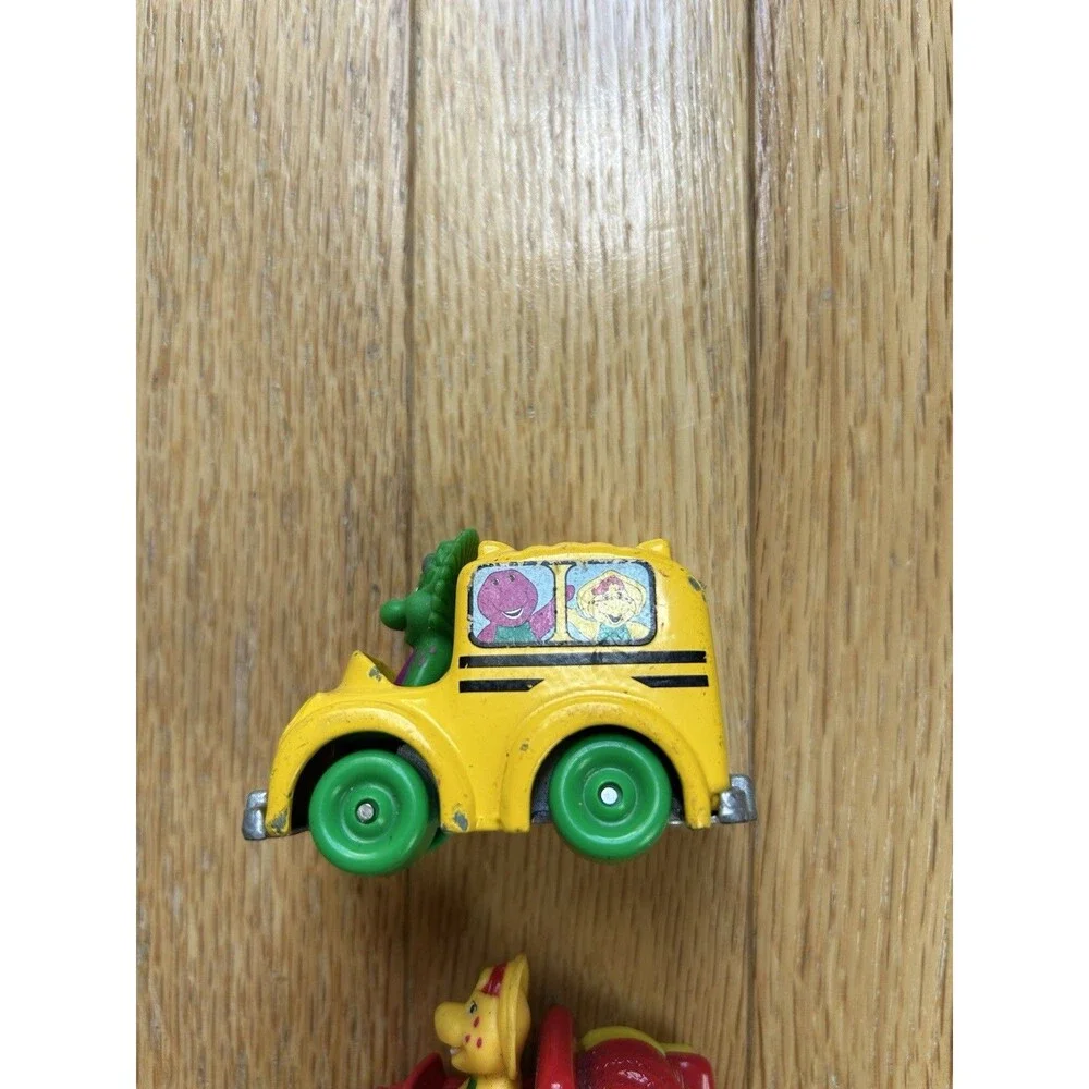 1997 The Lyons Group Barney & Friends Die Cast Vehicle Lot Baby Bop BJ Cars 3